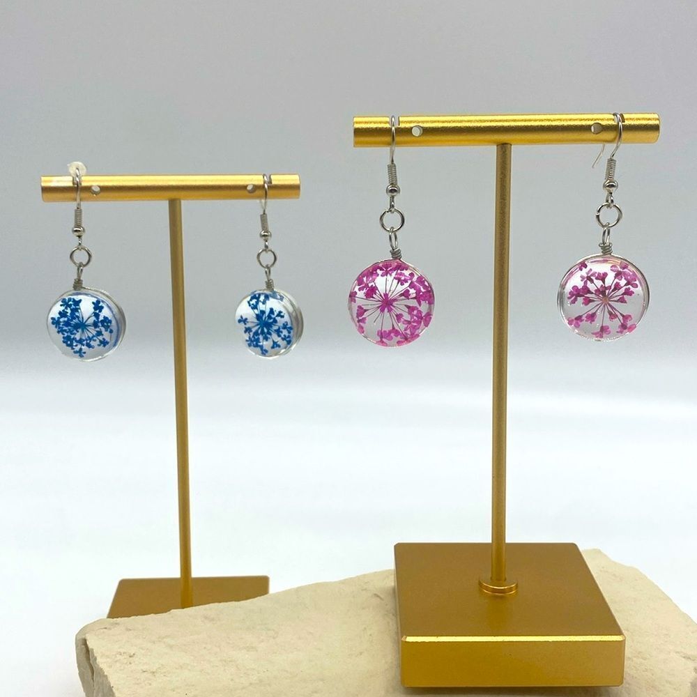 ✨ 🆕 ✨ Boho Dried Flower Dangle Hook Earrings✨